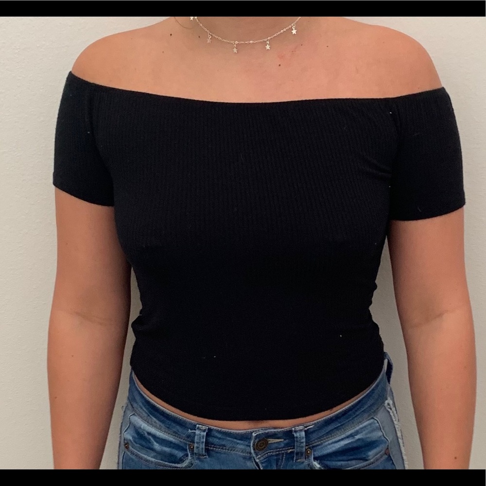 Off the shoulder crop top
